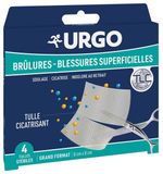 Urgo Brandwonden en Oppervlakkige Wonden 4 Steriele Tullen