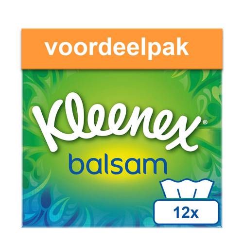 Kleenex Balsam - voordeelverpakking - 12x80 tissues