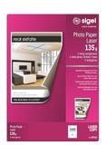 SIGEL LP141 fotopapier voor kleurenlaser/kopieerapparaat, A4, wit, 135 g/m², 100 vel