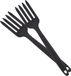 Sans marque Fourchettes de cuisine en silicone - Noir - Bambou