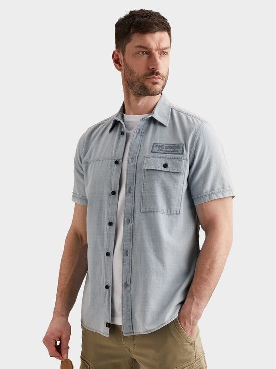PME Legend Short Sleeve Shirt Indigo yarn dye