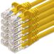 1aTTack.de – LAN-netwerkkabel – 0,25m – Gigabit RJ45 – 10 stuks - geel