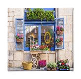 Homemania Raamafbeelding voor woonkamer, slaapkamer, meerkleurig, 60 x 3 x 60 cm, HM20KNV60 x 60-52, polyester, hout