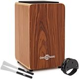 Gear4music Cajon van Sapele met Draagtas en Accessoires