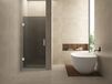 Wiesbaden Less nisdeur 900 x 2000 x 8 mm nano rookglas/mat wit