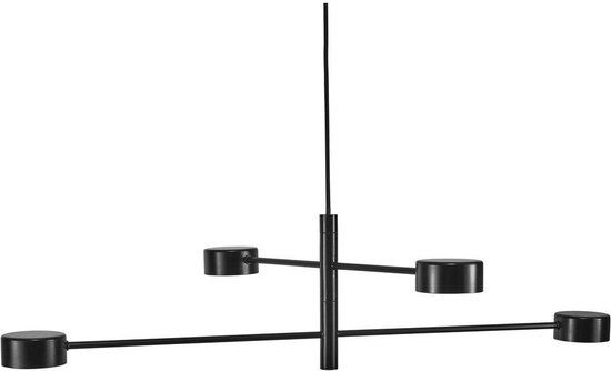 Nordlux Clyde Hanglamp Zwart | 4-Lichts | LED | Dimbaar