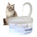 Mengzhifei Kattenfontein 2L Blauw Licht USB-voeding Automatisch Drinken Kattenvoer Waterbron voor Honden Kat Huisdier