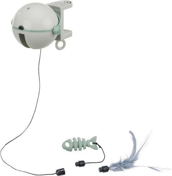Trixie Catch It - Automatisch Kattenspeelgoed - Blauw/Grijs/Groen