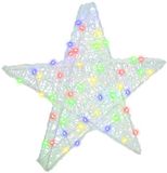 vidaXL 3D Ster 50 LED's Multikleur 55 x 53,5 x 10 cm Acryl