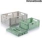 InnovaGoods Set van 3 opvouwbare en stapelbare opbergkratten Boxtor