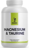 Merkloos / Sans marque Power Supplements Magnesium en Taurine - 180 caps