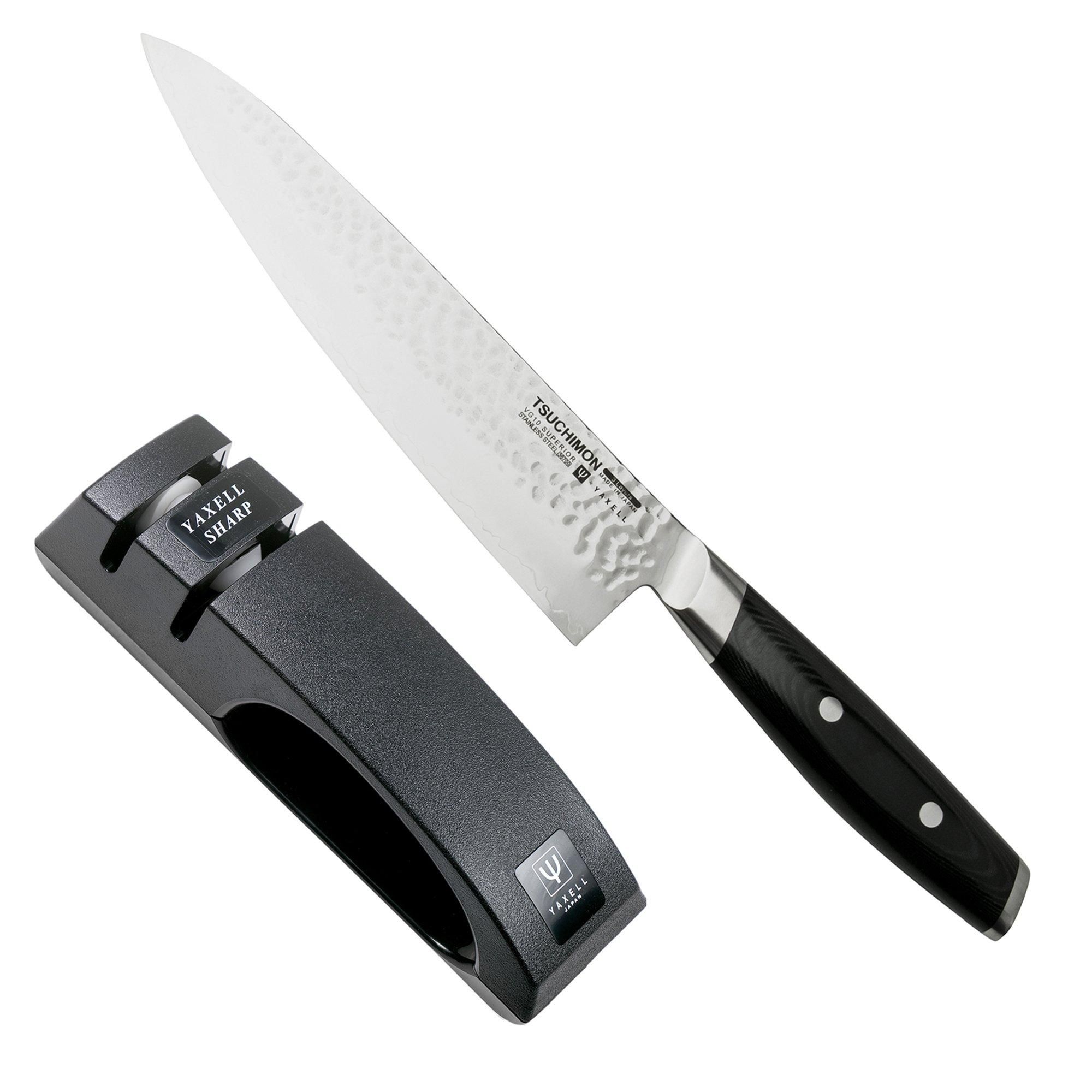 Yaxell Tsuchimon 36752, 2-delige giftset koksmes en messenslijper