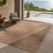 Teppium Tapis intérieur et extérieur, robuste, résistant aux intempéries et facile d'entretien, aspect jute naturel, idéal pour salon, cuisine, terrasse, jardin et balcon, 140 x 200 cm