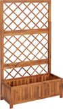 vidaXL Jardinière surélevée avec treillis 85x38x150 cm acacia massif