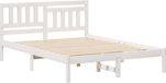 vidaXL Bedframe met hoofdeinde Wit 120 x 190 cm Massief grenenhout