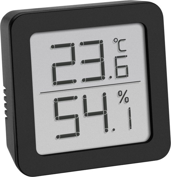 TFA Thermo- en hygrometer Zwart