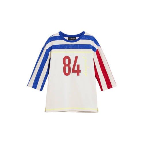 Desigual gestreepte T-shirt ecru