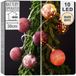 Decorative Lighting Serie Violette LED-lichtketting met bolletjes, set van 10, werkt op batterijen