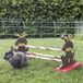 Kerbl Agility sprong voor knaagdieren, Rood/Bruin/Wit, Kunststof/Hout, 62 cm
