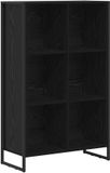 vidaXL Boekenkast Zwart Eiken 99,5 x 30 x 108,5 cm Bewerkt hout