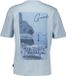 The GoodPeople T-shirt Lichtblauw Katoen Korte mouw Ronde hals Printopdruk Casual XL