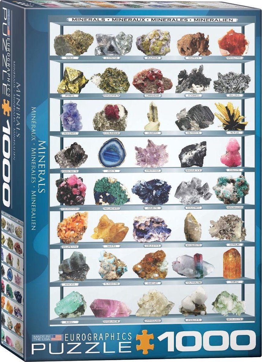 Eurographics Puzzel mineralen - 0628136620086
