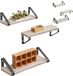 Merkloos Relaxdays Wandplank - Set van 6 - 30, 35, 40 cm - Grijs