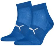 PUMA chaussettes de sport mi-hautes unisexes, lot de 2, bleu clair, taille 39-42