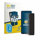 BROTECT - privacy screenprotector voor Itel Zeno 200 - Folie Beschermfolie Blauwlichtfilter 2 Stuks