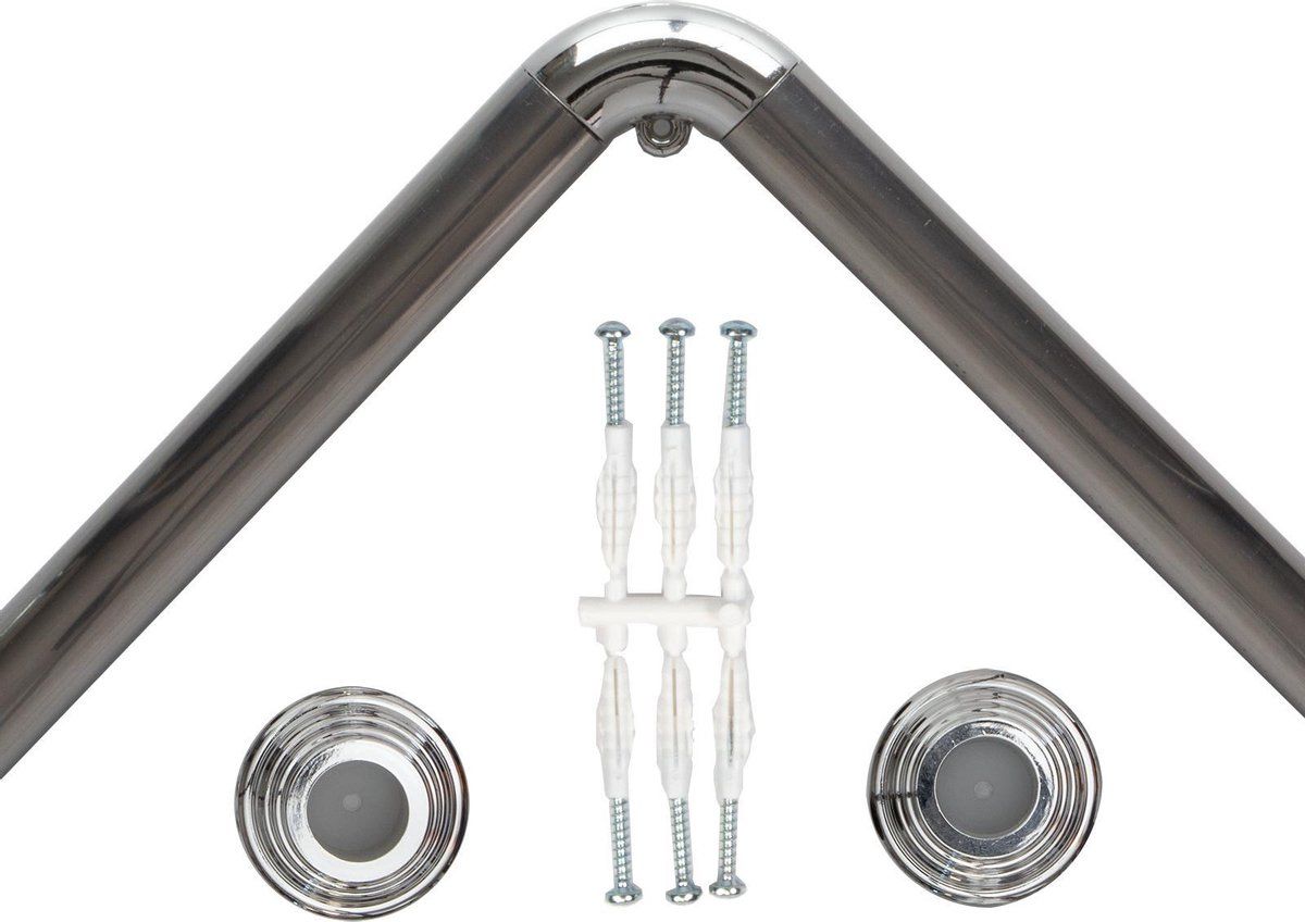 Saninorm Douchegordijnstang - 90x90 cm - Aluminium