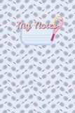 Blue Court & Racket 110 Lined-Page Notepad for Everyday Creative Writing