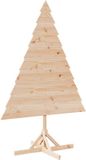 vidaXL Sapin de Noël 180 cm Bois massif Marron
