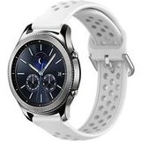 Strap-it Samsung Bracelet silicone avec trous Samsung Gear S3 (blanc)