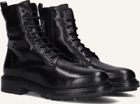 BLASZ 2queen201 Veterboots Dames Zwart Leer Maat 37