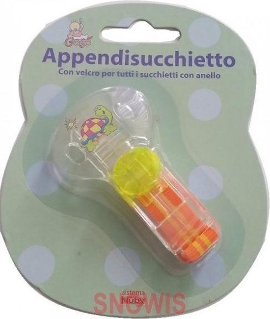 Nuby Speen Koord - Transparant/Oranje/Groen
