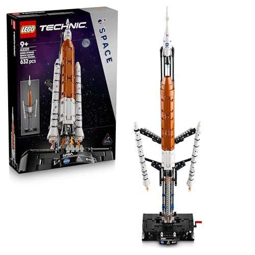 LEGO Technic NASA Artemis Ruimteraket – Interactieve STEM Set met 4 Astronauten en Loskoppelfunctie – Verjaardagscadeau voor Jongens en Meisjes vanaf 9 Jaar – 42221