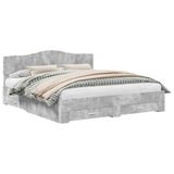 vidaXL Bedframe, betongrijs, 180 x 200 cm, technisch hout