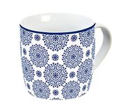 infinite GEDA LABELS infinite by GEDA LABELS (INFKH) 15396 kop Classic Blue Pattern porseleinen mok, porselein, 300 milliliter