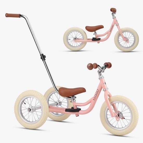 Køvapää Trike - 2 in 1 Loopfiets - Roze