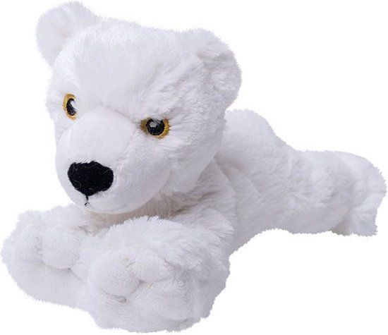 Nature planet Pluche ijsbeer knuffel - 25 cm - Wit