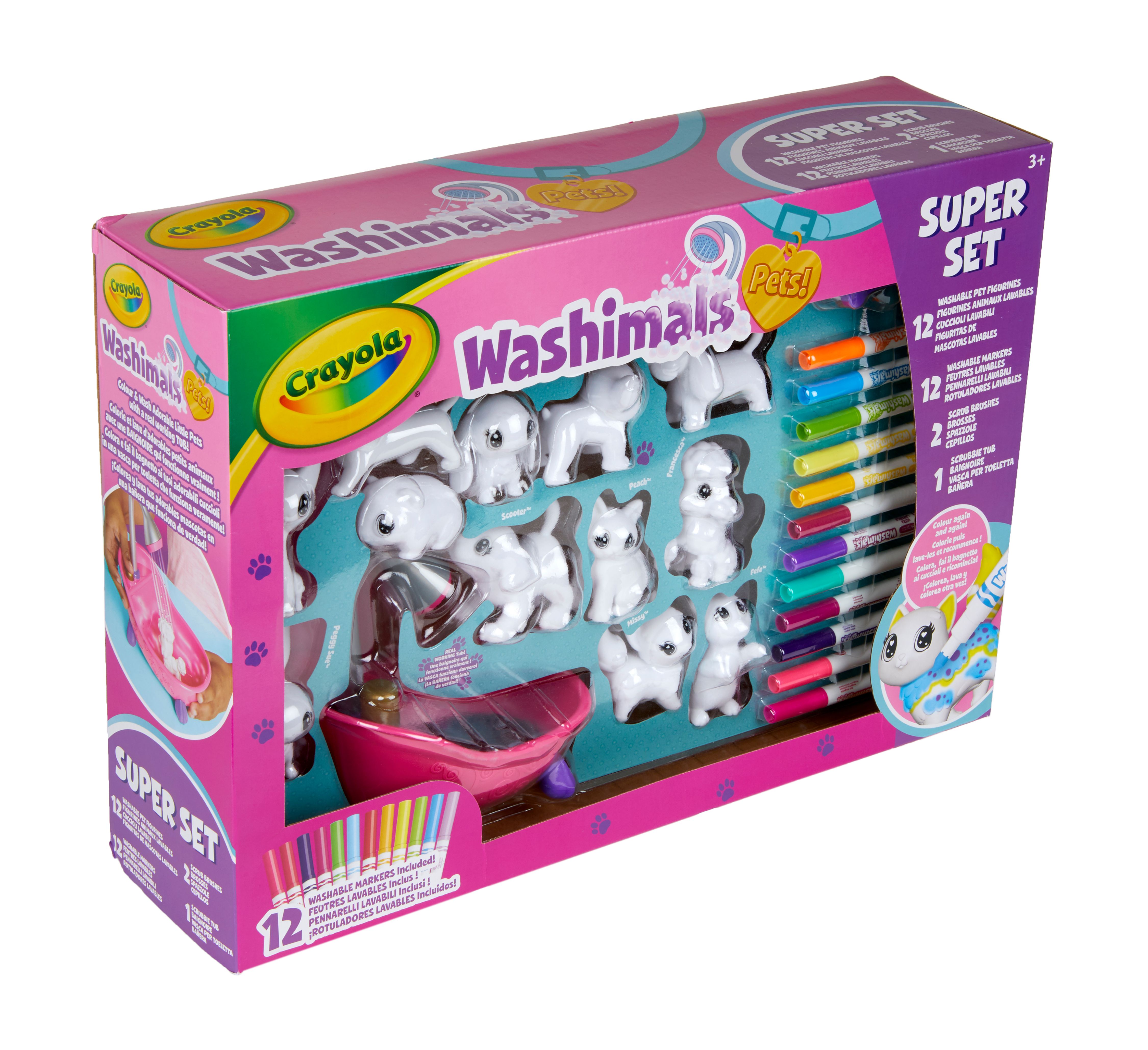 Crayola Washimals Deluxe Play Set - 74-7321 - Kinderen - Unisex