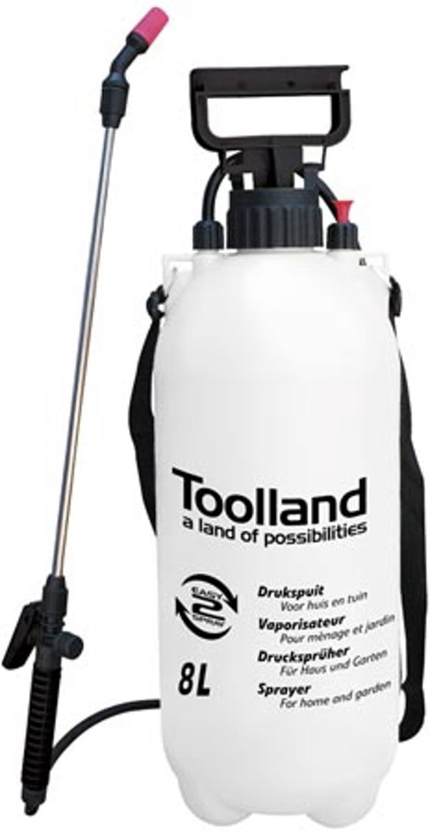 Toolland DT20008, DrucksprÃ¼her, 8 L, 18 x 18 x 54 cm