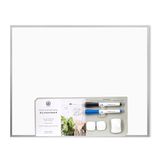 U merk Magnetisch droog afwisbaar board Value Pack, 40,6 x 50,8 cm, zilver aluminium frame