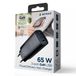 Gembird 3-Poorts 67W GaN USB PD Snellader - Zwart