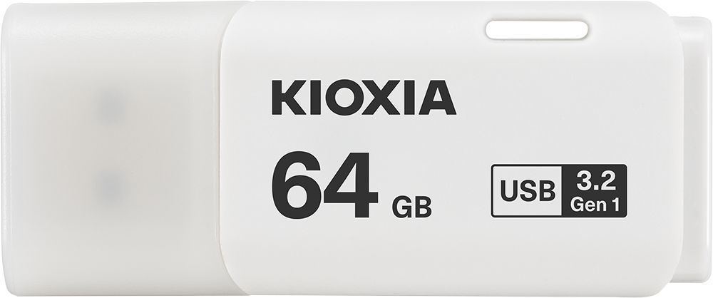 Kioxia TransMemory U301 USB Flash Drive - 64GB - USB 3.2 Gen 1 - White