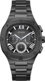 Guess Headline GW0572G3 Zwart Stalen Herenhorloge