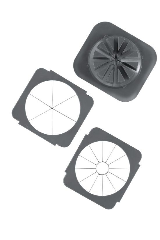 Lurch KUBUS 2 messenroosters - aardappelwedges/appels - 12x10.5x7.5cm
