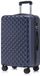 YONSLY Handbagage Koffer - 66cm - 66 L - Cijferslot - 360° Draaibare Wielen - Trolley - Donkerblauw