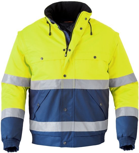 HaVeP 5139 All season jack Marine/Fluo Geel maat XXL