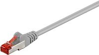 goobay 50886 Cat 6 patchkabel, S/FTP (PiMF), grijs, 1 m - LSZH halogeenvrij, koper